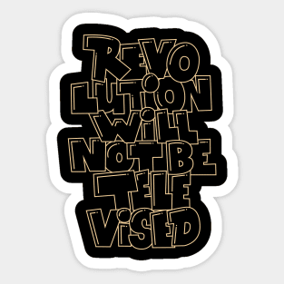 Revolution will not be Televised - Gil Scott-Heron - Soul and Jazz Legend Sticker